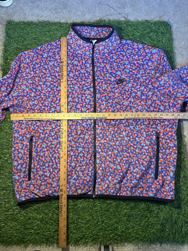 Nike Club Fleece Print Mens Sz XXL Jacket Full Zip DX0531 480 Oversized Fit - Picture 3 of 5