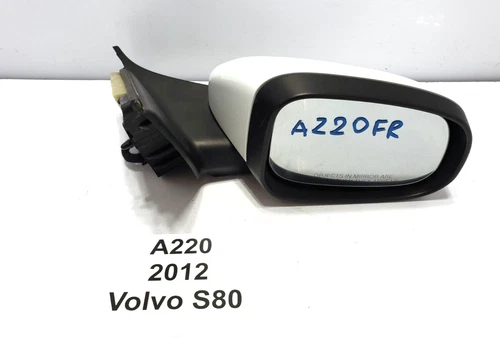 ✅ 12-16 OEM Volvo S80 Front Right Passenger Side Exterior Mirror White 614