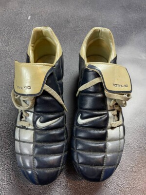 Nike Total 90 Navy/White Rare Vintage Soccer Football Boots Size