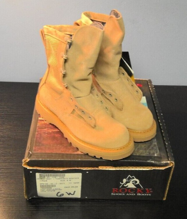 Rocky 790G Desert Tan Combat Boots in Size 6W for Women-image