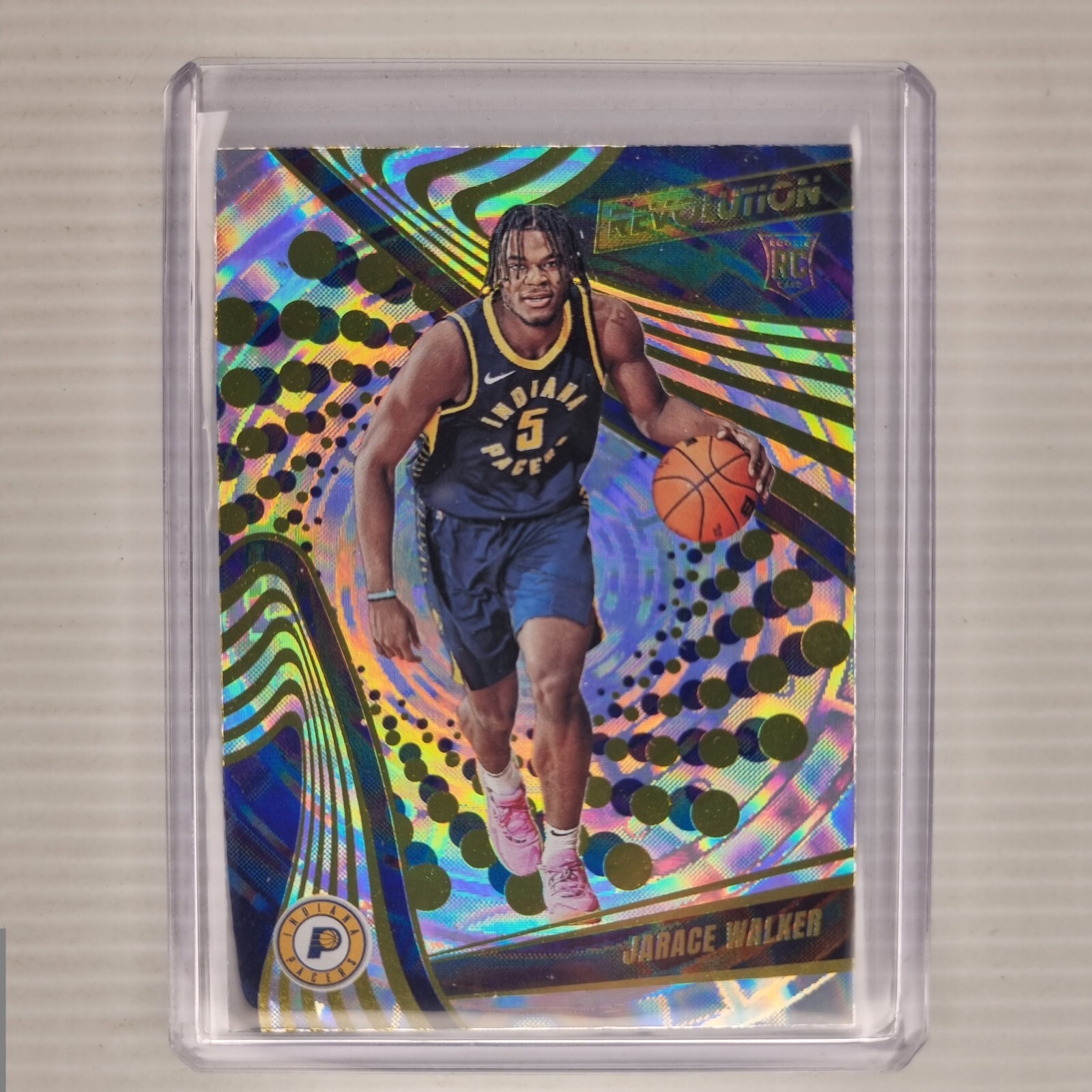 2023-24 Revolution Basketball, Jarace Walker #112, Fractal Prizm Rookie, Pacers