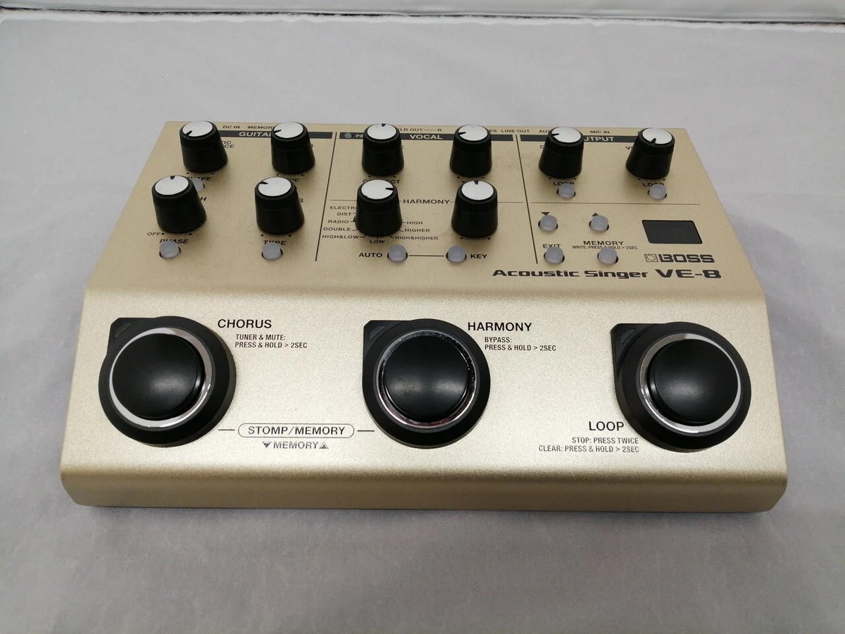BOSS Acoustic Singer VE-8 Acoustic Guitar & Vocal Multi