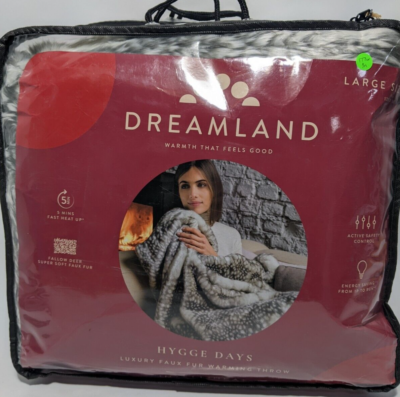 Dreamland Fallow Deer Faux Fur Heated Throw Electric Blanket - Grey for  sale online | eBay