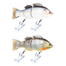 Lucky Craft Real BG 150SS Wobbler Swimbait Lure Black Perch Pike Lure