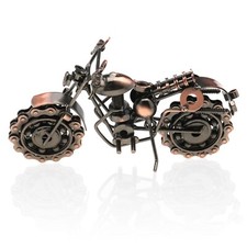Handmade Metal Motorbike Model Motorcycle Ornament Sculpture Model Home Office