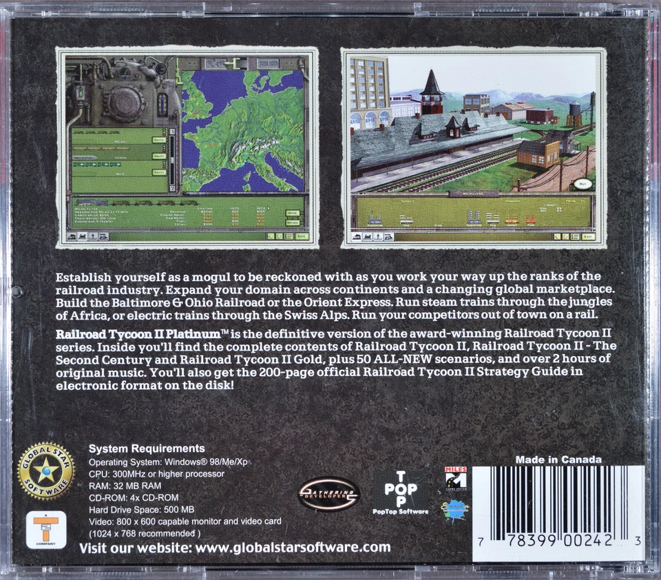 Retro PC Game - Railroad Tycoon II Platinum - Game disc - Image 2 of 3