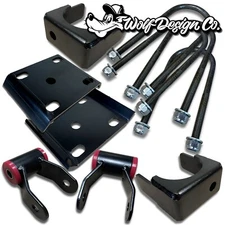 Crown Suspension 5" Lowering Drop Flip Kit No C-Notch 1988-1998 C1500 OBS