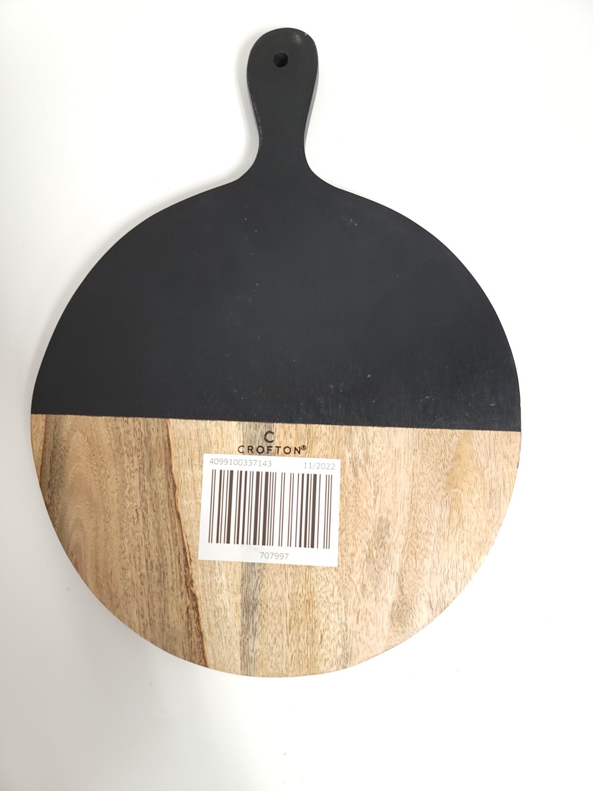 Crofton Cheese Board Round TwoTone Solid Wood 12" diameter eBay