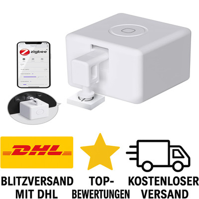 MOES ZigBee Fingerbot Plus Smart Switch   Tasterroboter mit Touch, Alexa-fähig