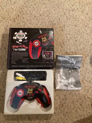 New Excalibur World Series of Poker Plug & Play 7 In 1 Casino Video Game For TV