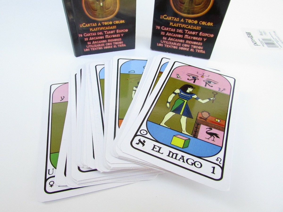TAROT EGIPCIO MAZO DE 78 CARTAS INCLUYE MANUAL EDITORIAL