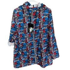 Parka In A Pocket Windbreaker Jacket Womens Large Full Zip Lightweight London