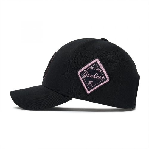 MLB 3ACP8501N-50BKS Diamond Structure Ball Cap NY Black - Picture 2 of 4