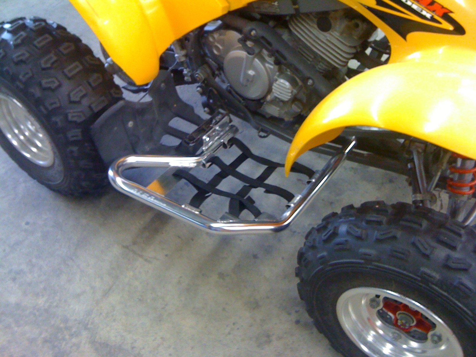 Honda TRX 300EX 300X Nerf Bars Alba Racing Silver Blk 256 T1 SB eBay