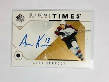  2018-19 SP Authentic Sign of the Times #SOTTAK Alex Kerfoot Auto Avalanche