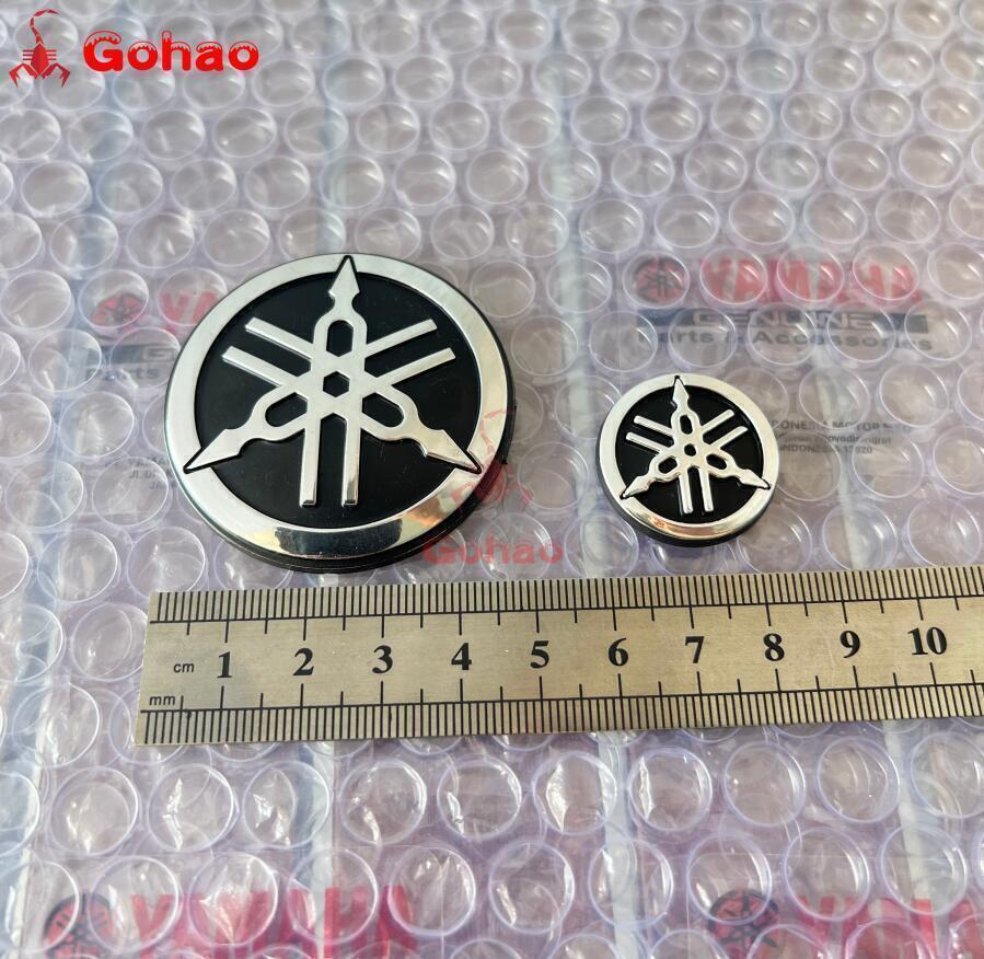8x Silver Motorcycle Oil Tank Badges Emblem for R1 R3 R6 R7 Tmax