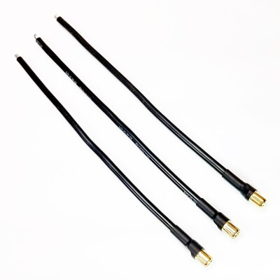 RCP Motor Wires 6.5mm Male With Tinned Ends BRUSHLESS 8'' HEAVY Duty 10 AWG WIRE 