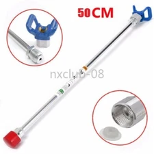 Airless Paint Sprayer Gun Extension Pole Universal 20inch With Nozzle Guard