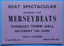 Merseybeats June 12, 1965 Town Hall, Torquay, Devon, England