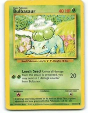 POKEMON CARD BULBASAUR 44/102 NO 001 SEED POKEMON TCG CCG
