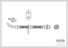 Flexible de frein Toyota COROLLA