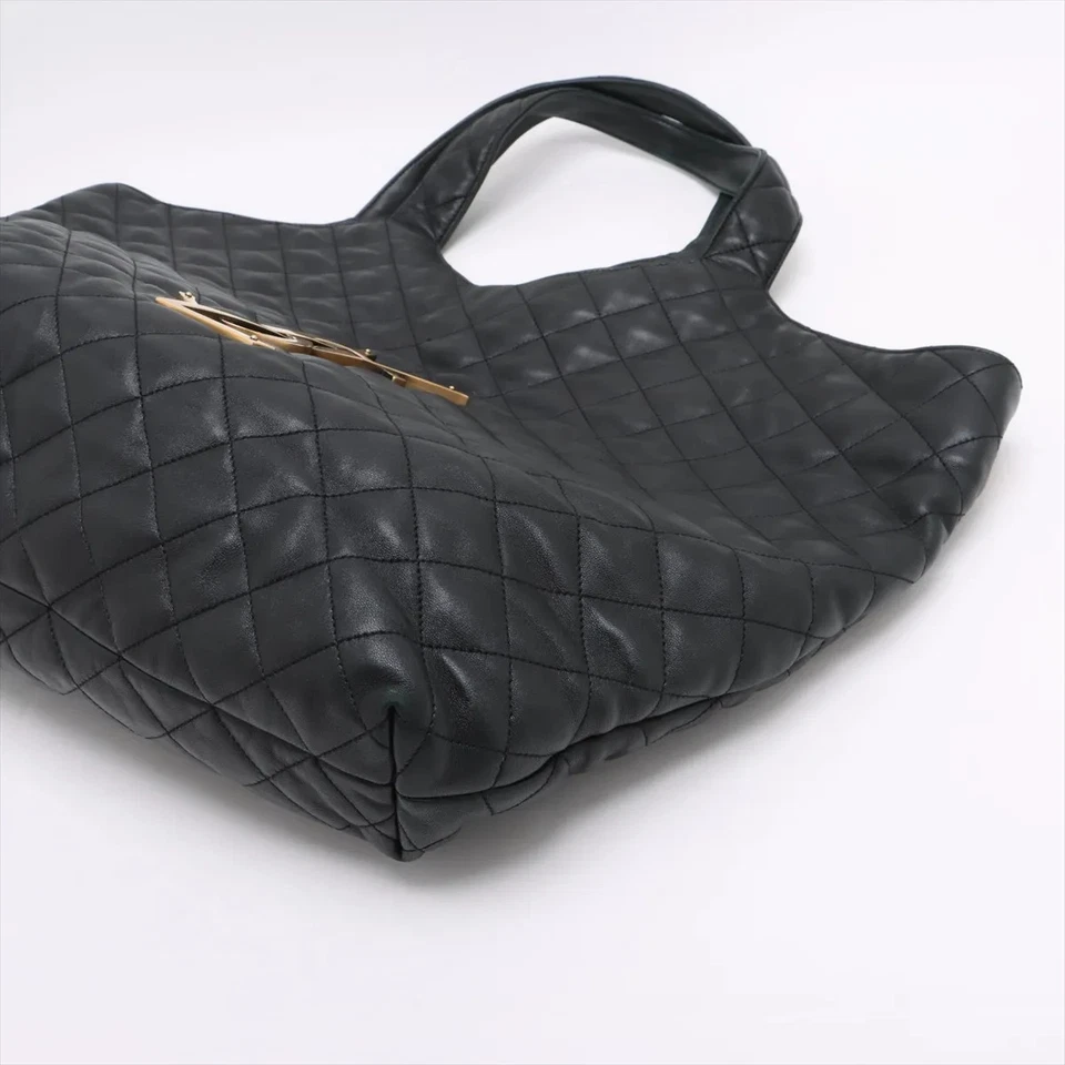 Saint Laurent Paris Agal Leather Tote bag Black 698651 - Image 3 of 4