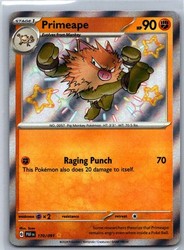 Primeape 170/091 Paldean Fates Shiny Rare