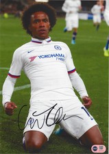 WILLIAN BORGES SIGNED CHELSEA FC 12x8 PHOTO (ACG CERT AG18115)