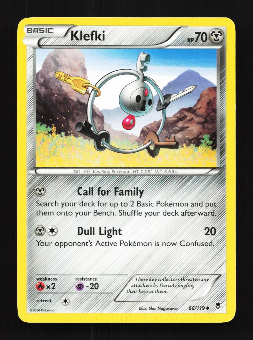 Klefki 66/119 LP Phantom Forces English Pokemon Card TCG