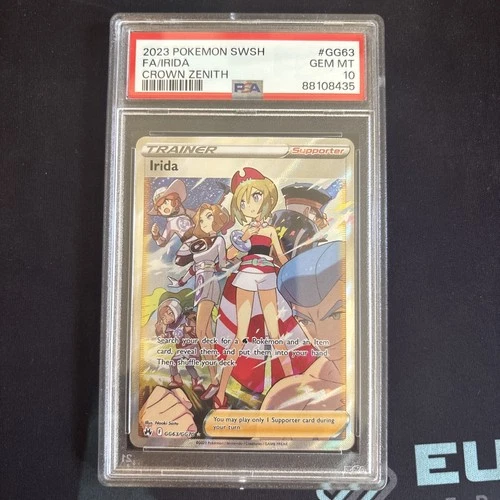 Pokemon 2023 Irida GG63 Full Art Galarian Gallery Crown Zenith GEM MINT PSA 10