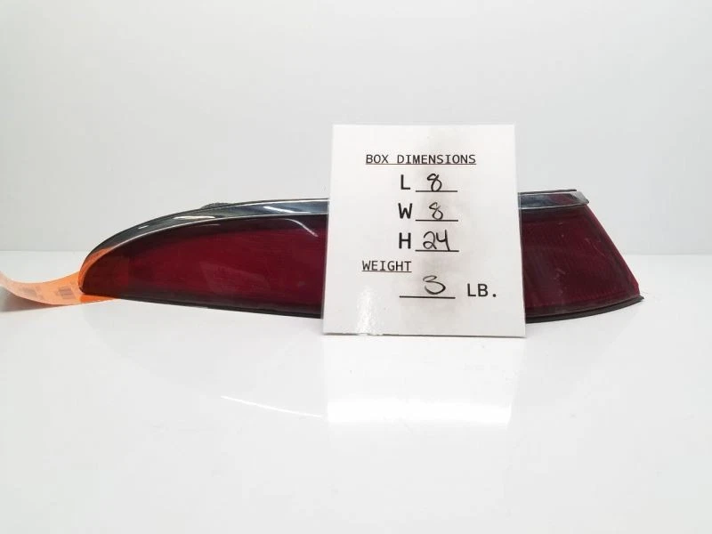 Driver Tail Light Ends Chrome Trim Fits 90-92 LINCOLN MARK SERIES 4862 - Image 3 of 4