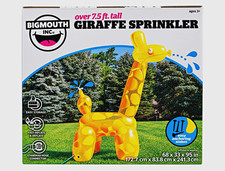 Bigmouth Inc Giraffe Sprinkler Inflatable 7.5ft Tall Yellow/Orange Ages 3