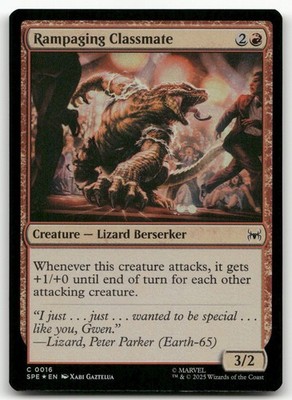 Rampaging Classmate #16 (Foil) (NM) Spider-Man SPE Magic MTG