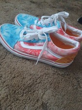 Vans Old Skool Skate Shoe Sneakers Multicolor Tie Dye Girls Sz 5 UK 4, Eur 36.5