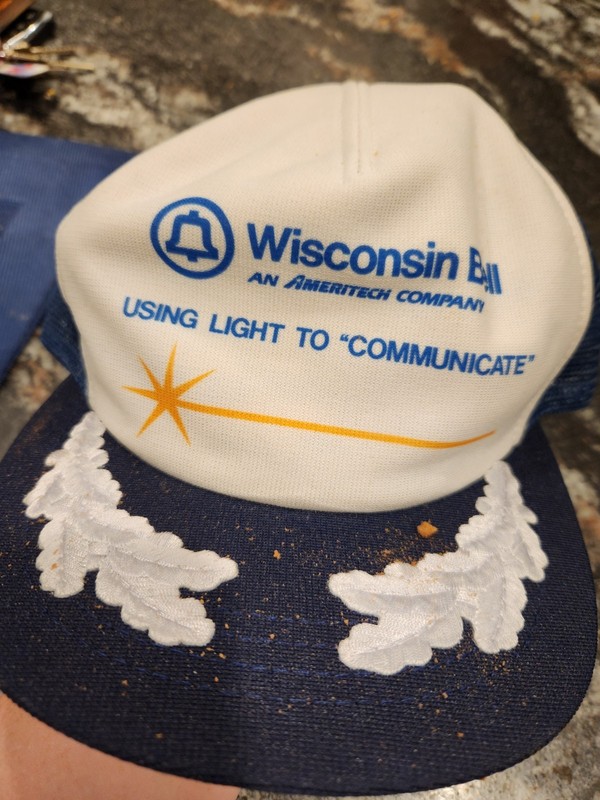 Vintage Wisconsin Bell Mesh Snapback Trucker Hat Adjustable Cap