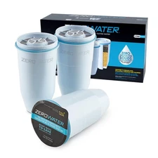 ZeroWater Official 5-Stage 0 TDS Replacement Filter System - 3 Pack