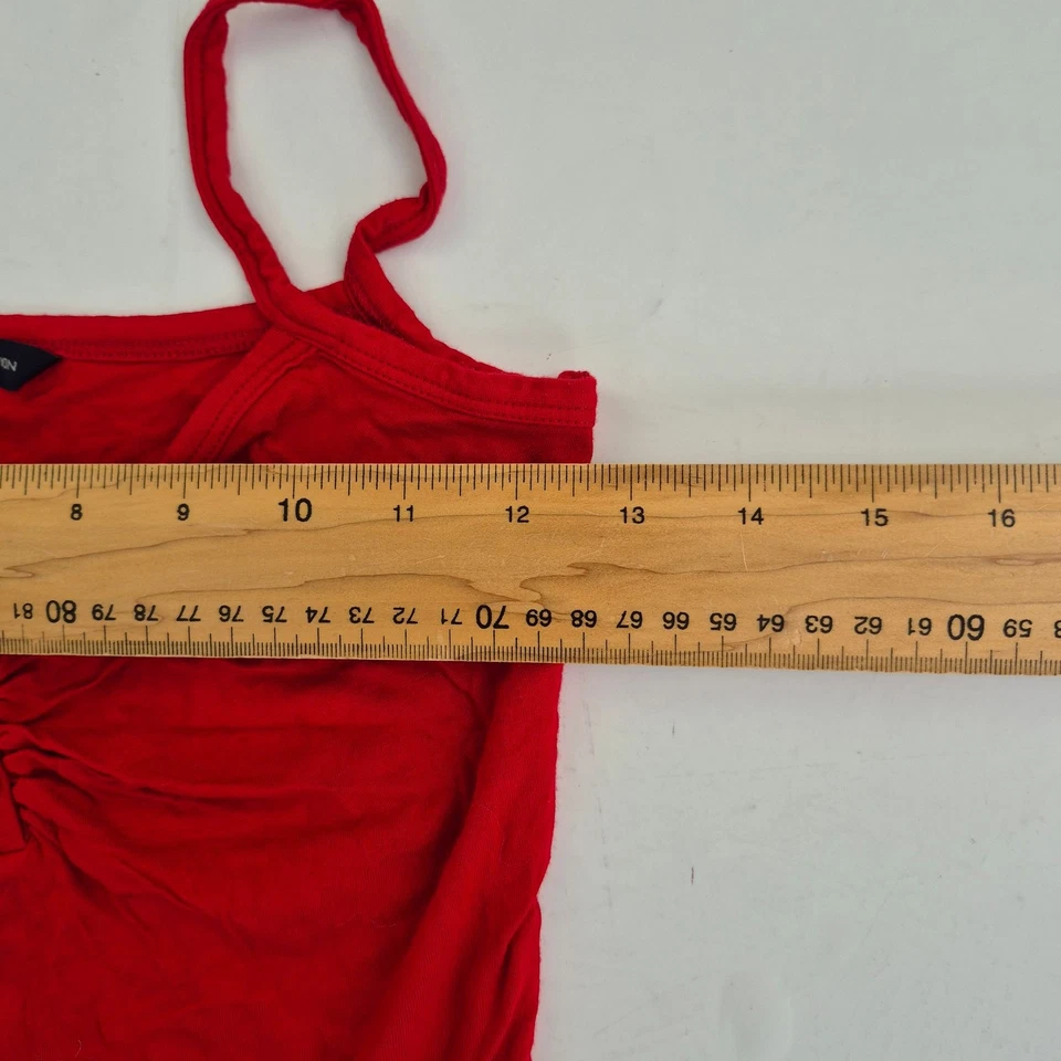 FRENCH CONNECTION Tank Top Small Red Women's Viscose Stretch Camisole - Image 3 of 4