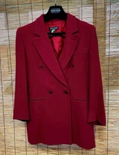 GIORGIO ARMANI Tailored Double Jacket Black Tag Size 38