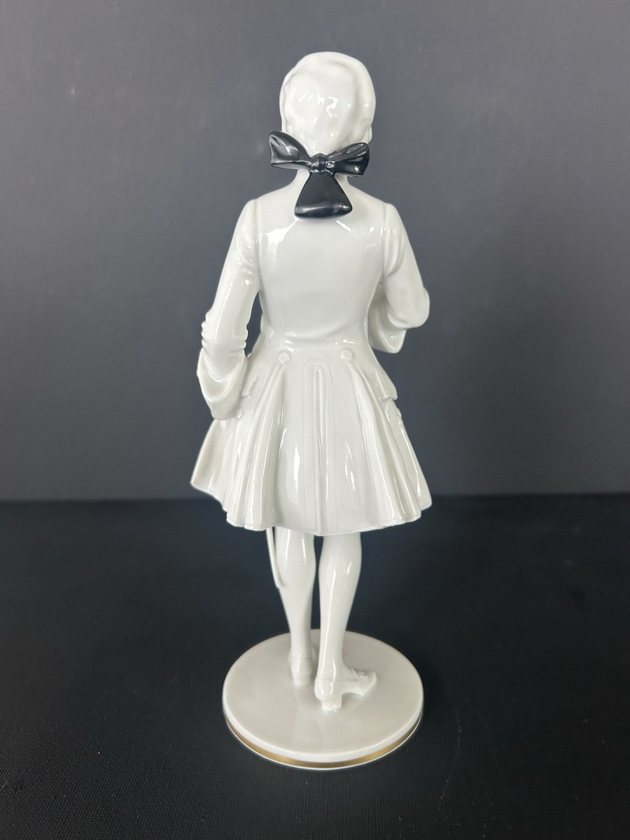 Antique AUGARTEN WIEN Austria The Rose Bearer Porcelain Figurine