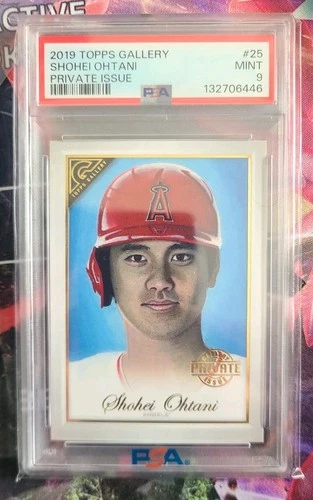 2019 Topps Gallery Shohei Ohtani #25 Private Issue 220/250 Angels Dodgers PSA 9