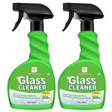 2PCS Glass Cleaner Spray, Streak-Free, Ammonia-Free for Windows, Mirrors  More