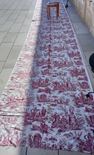 Coupon Tissu Style Toile De Jouy XVIIIe " 500 x 125 cm
