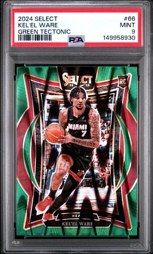 2024 PANINI SELECT 66 KEL'EL WARE GREEN TECTONIC PSA 9
