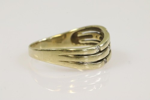 Damenring 8K/333er Gold mit 5 Diamanten besetzt je ca. 0,01Ct (BX2239) - Bild 4 von 5