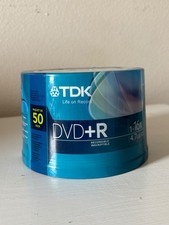 New TDK DVD-R 50 Pack 1-16x 4.7GB/GO Recordable Writable Discs Spindle SEE PICS