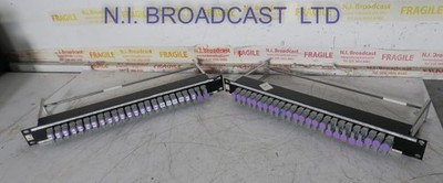 2x Argosy 24x2 3G / HD video patch panels with U links  used for 3G video previo