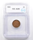 1914 Lincoln Wheat Cent AU55 ICG *4125