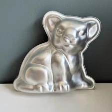 Vintage 1974 Wilton Lion King Simba Cub 3D Party Cake Pan Mold Aluminum T81