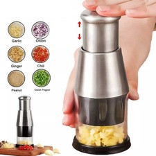 Pressed Garlic Onion Chopper 304 Stainless Steel Hand Food Chopper Kitchen Tools