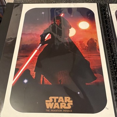 Mondo Star Wars Prequel Trilogy Print Lot Phantom Menace Clones Sith #162/295